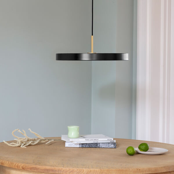 Asteria Plus Pendant, black/brass, UMAGE