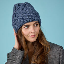 CABLE Hat, blue/melange, Bella Ballou