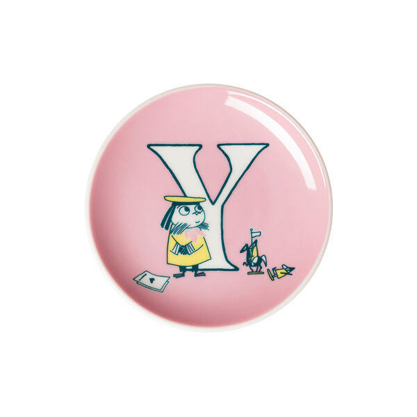 Alphabet mini plate Y, Moomin Arabia