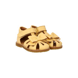 Closed Toe Sandal with Bow, mellow yellow, ANGULUS