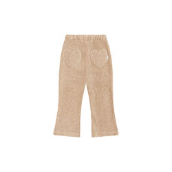 Hcthilde Ottoman Velour Solid Jogging Trousers, biscuit, Hust & Claire