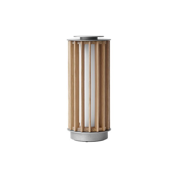 Numbra TY3 | Lacquered Oak/Tumbled Aluminium | Portable Lamp, &Tradition