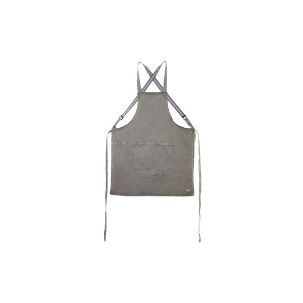 Suspender Apron, grey-green, Dutchdeluxes