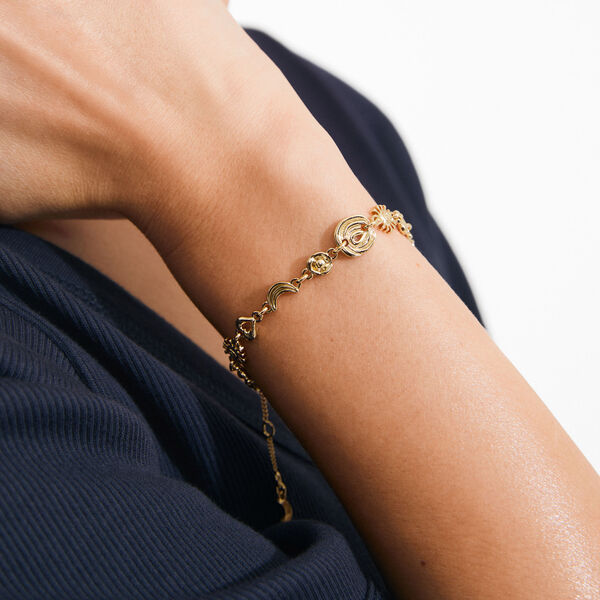 MISHA bracelet, gold plated, Pilgrim