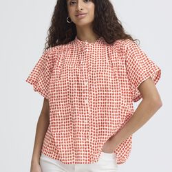 IHLUMMA Shirt, fiery red tulip, ICHI