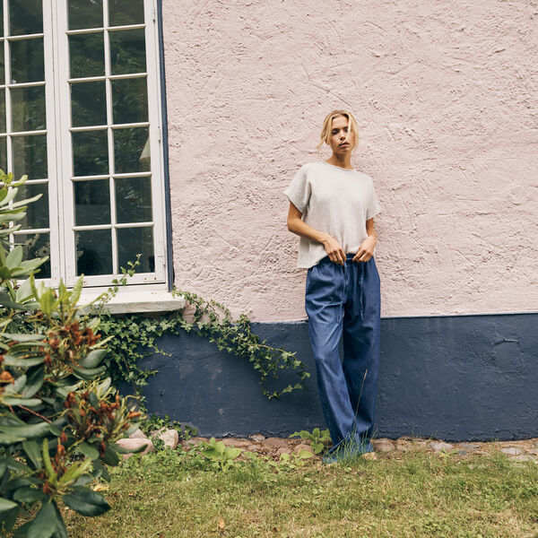 Joy Pants Casual, blue denim, CARE BY ME