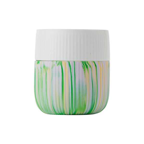 Fluted Contrast Marble Mug 35 cl, limeburst, Royal Copenhagen