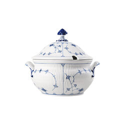 Blue Fluted Plain Tureen with Lid 460 cl, Royal Copenhagen