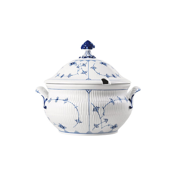 Blue Fluted Plain Tureen with Lid 460 cl, Royal Copenhagen