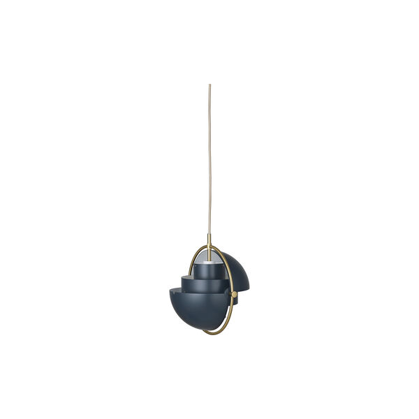 Multi-Lite Pendant, midnight blue/brass, GUBI