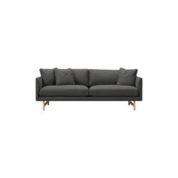 5552 Calmo 95 2-seater Sofa, dark grey/lacquered oak, Fredericia Furniture