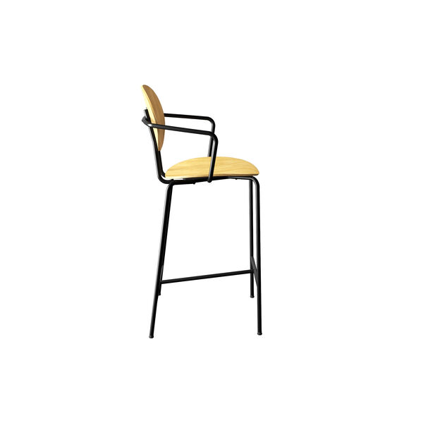 PIET HEIN Counter Chair with Arms, oiled oak, Sibast Furniture