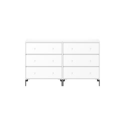Montana Collection DRAW Dresser, white 01, Montana Furniture