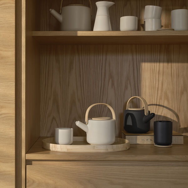 Theo thermo cup with coaster 0.25 l., black