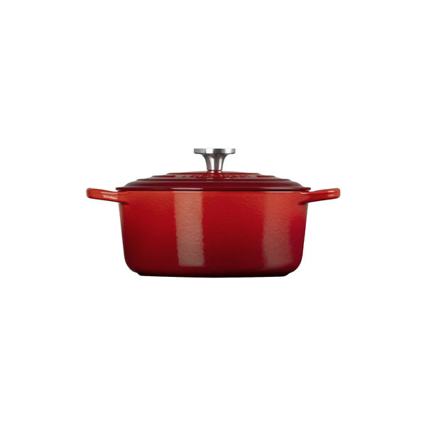 Signature Round Cocotte | 24 cm | Cerise, Le Creuset