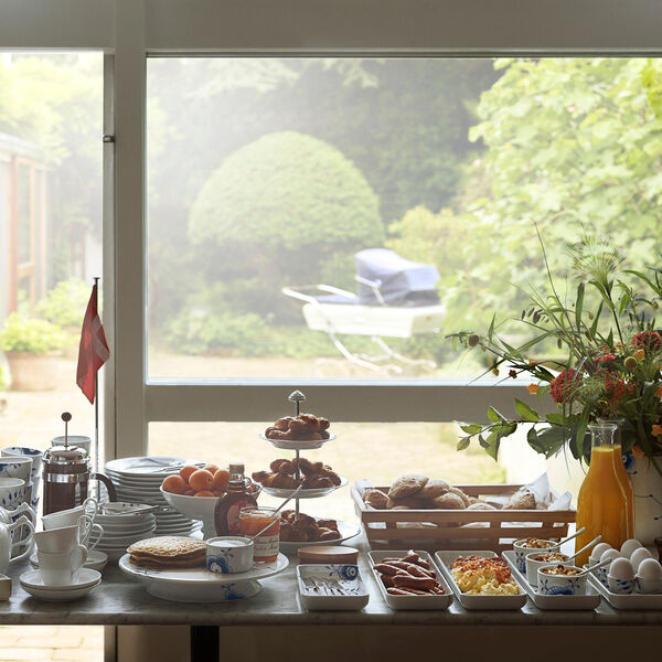 Blue Fluted Mega Rectangular Dish 24 cm, Royal Copenhagen