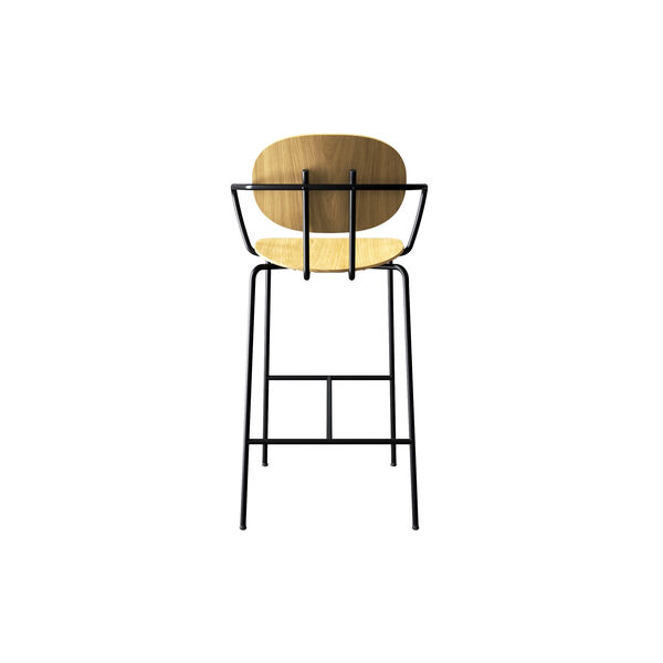 PIET HEIN Bar Chair with Arms, oiled oak, Sibast Furniture