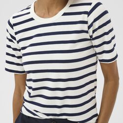 RataniPW T-shirt s/s, navy and white stripe, Part Two