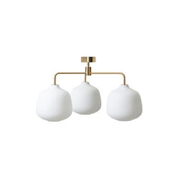 Holborn 3 Chandelier, brass, Rubn