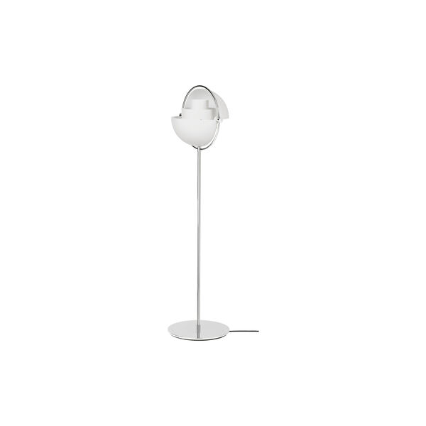 Multi-Lite Floor Lamp, white semi matt/chrome, GUBI