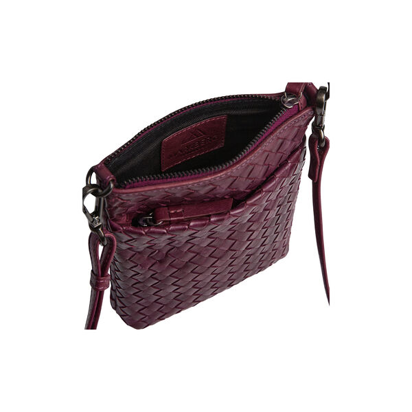 MaiaMBG Mini Crossbody Bag Weave, burgundy, Markberg