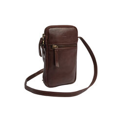 RiverMBG Mini Cross. Bag Vintage, chocolate brown w/br. gold, Markberg
