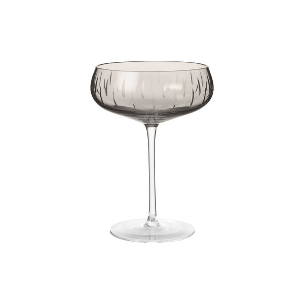 Crystal Champagne Coupe, smoke Crystal Champagne Coupe, smoke, Louise Roe