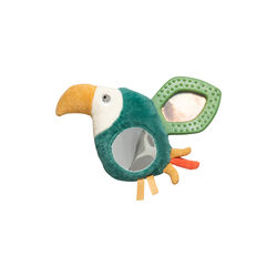 Tully the Toucan Activity Rattle with Mirror, green, Sebra