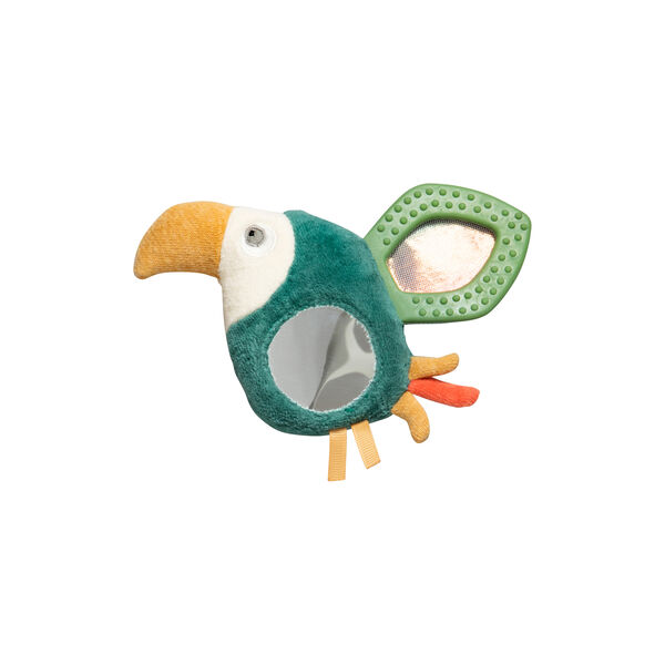 Tully the Toucan Activity Rattle with Mirror, green, Sebra