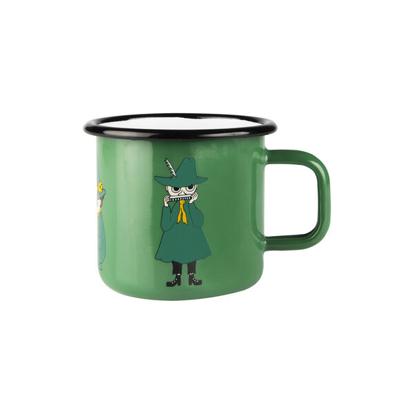 Snufkin Enamel Mug, green, Muurla