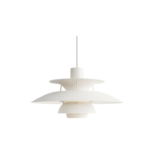 PH 5 Monochrome Pendant, white PH 5 Monochrome Pendant, white, Louis Poulsen