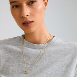 BETWEEN necklace 2-in-1, gold plated, Pilgrim