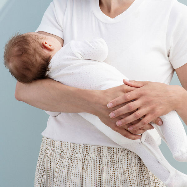 Newborn Suit w. Feet, offwhite, Serendipity