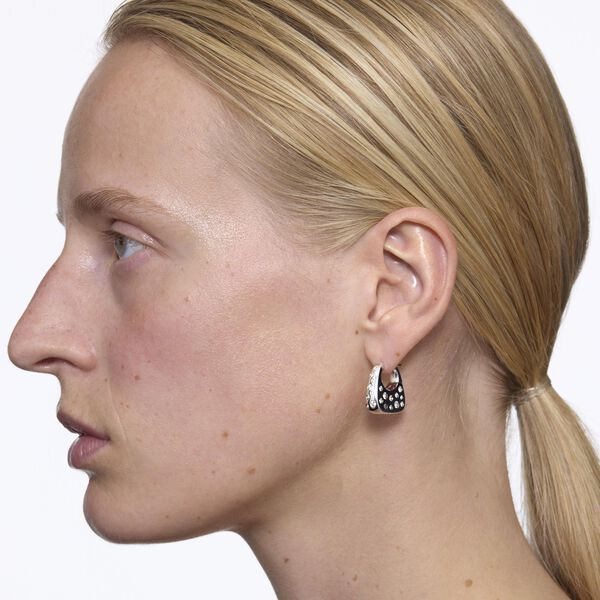 Tote Flash Earring, silver, Maria Black