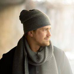 Pleece Beanie, dark grey, Design House Stockholm
