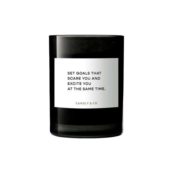 No. 4 Candle, Set goals that scare you and excite you at the same time No. 4 Candle, Set goals that scare you and excite you at the same time, Candly & Co