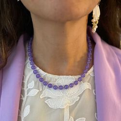 Jasmine small necklace, lavender, Nuni Copenhagen