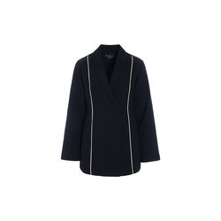 Kurosaki Blazer Jacket | Black/Ivory Piping, BITTE KAI RAND