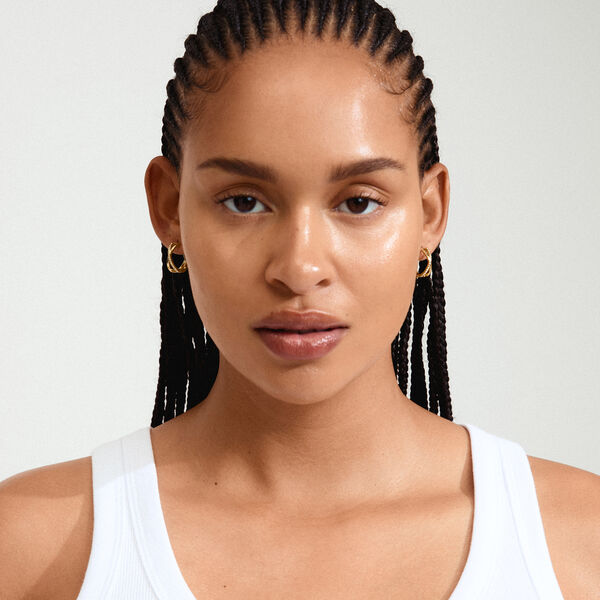 KIRA Earrings, gold plated, Pilgrim