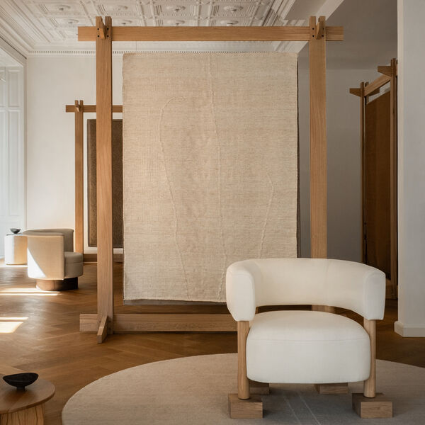 Flow Shen Rug, beige, Linie Design