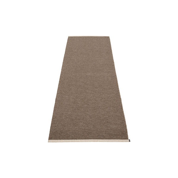 Mono Plastic Rug, dark brown/dark linen Mono Plastic Rug, dark brown/dark linen, Pappelina