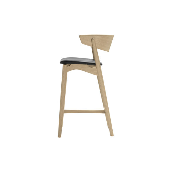 Sibast No 7 Bar Chair, soap treated oak/black Sibast No 7 Bar Chair, soap treated oak/black, Sibast Furniture