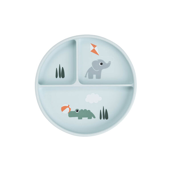 Playground Stick&Stay Compartment Plate, blue, Done by Deer