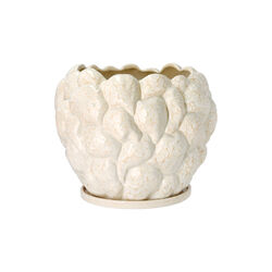 Klast Vase/Flowerpot, offwhite, Villa Collection