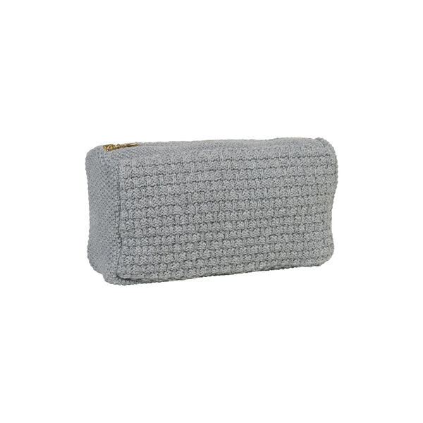 Knitted Clutch Petra, med grey melange, By LOHN