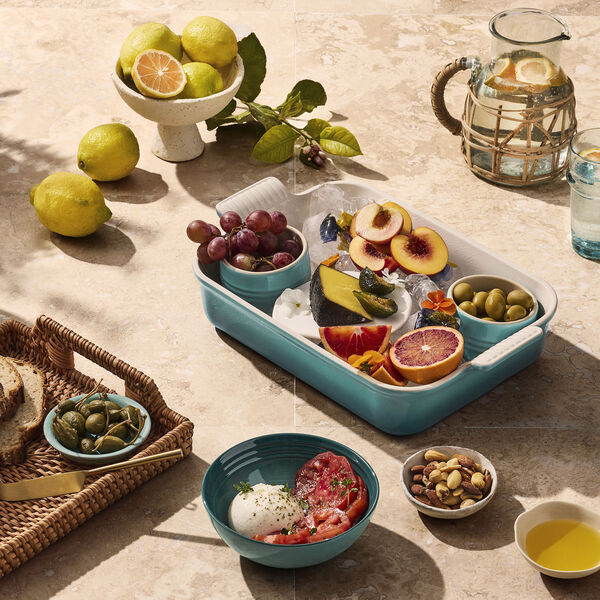 Heritage Rectangular Dish 32 cm, bleu riviera, Le Creuset