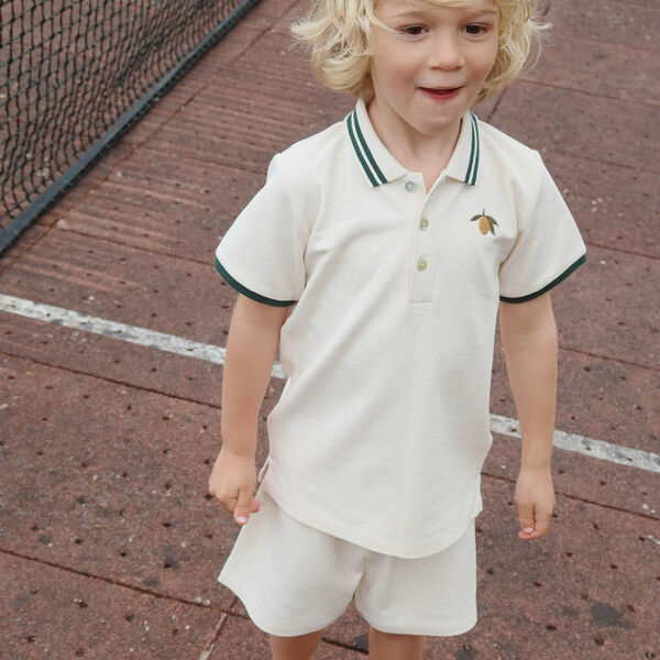 Florian Polo Shirt, antique white Florian Polo Shirt, antique white, Konges Sløjd