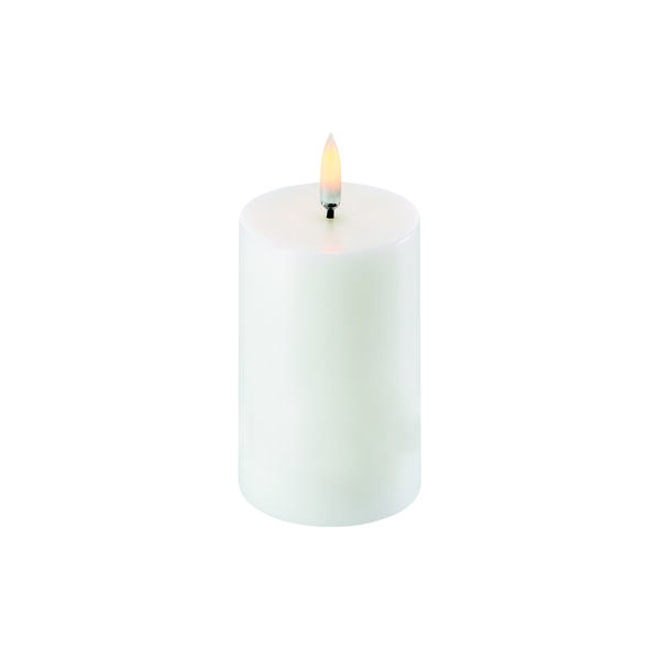 LED Mini Pillar Candle 7.5 cm, nordic white, Uyuni Lighting