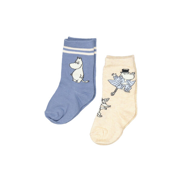 Socks 2-pack, dark night moomin, MarMar Copenhagen