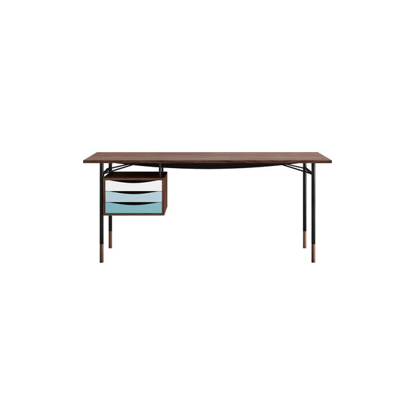 The Nyhavn Desk, walnut/cold, House of Finn Juhl™ 